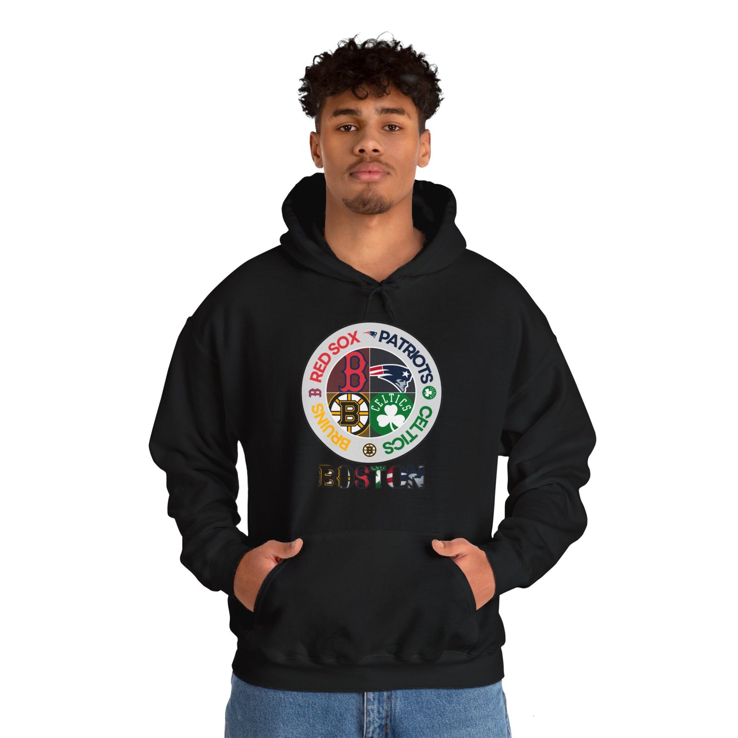 Premium Boston (alternate RS logo) Sports Hooded Sweatshirt