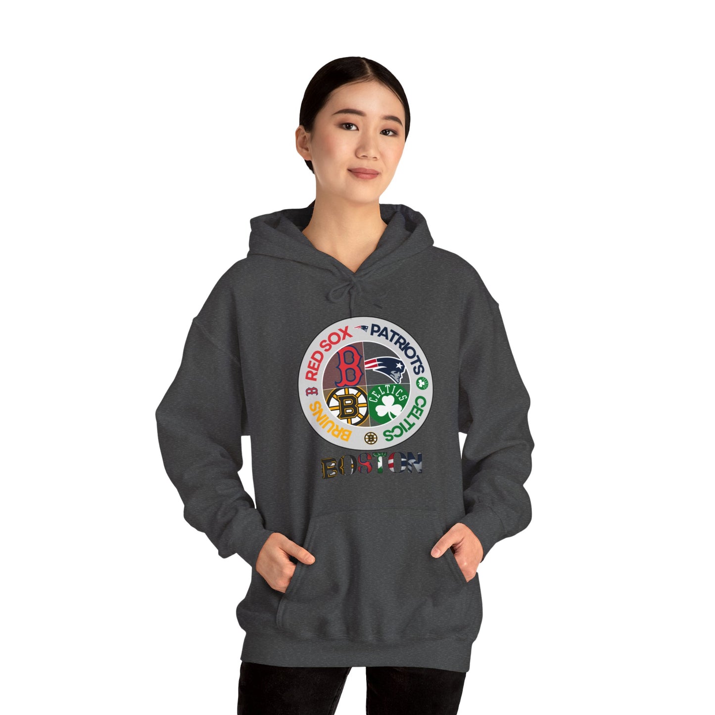Premium Boston (alternate RS logo) Sports Hooded Sweatshirt