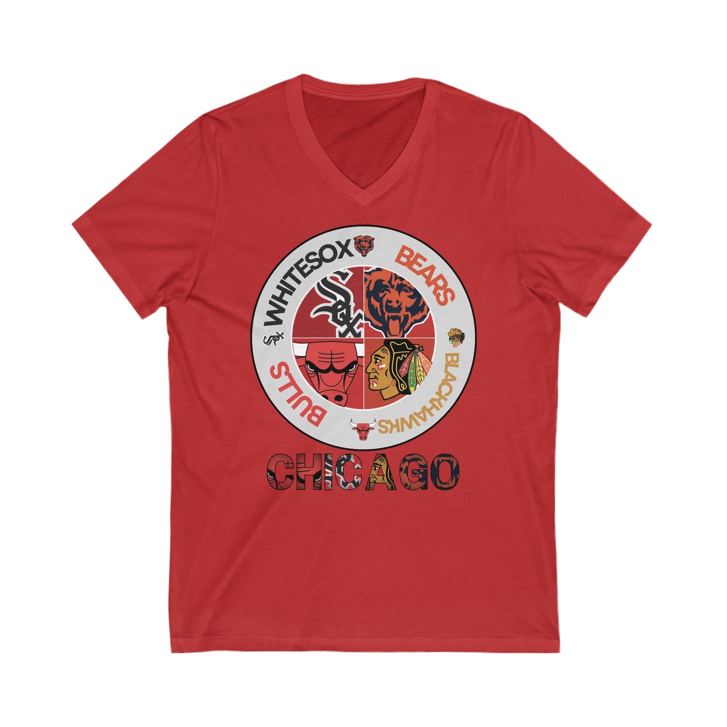 Premium Chicago WS Sports V-Neck T-Shirt