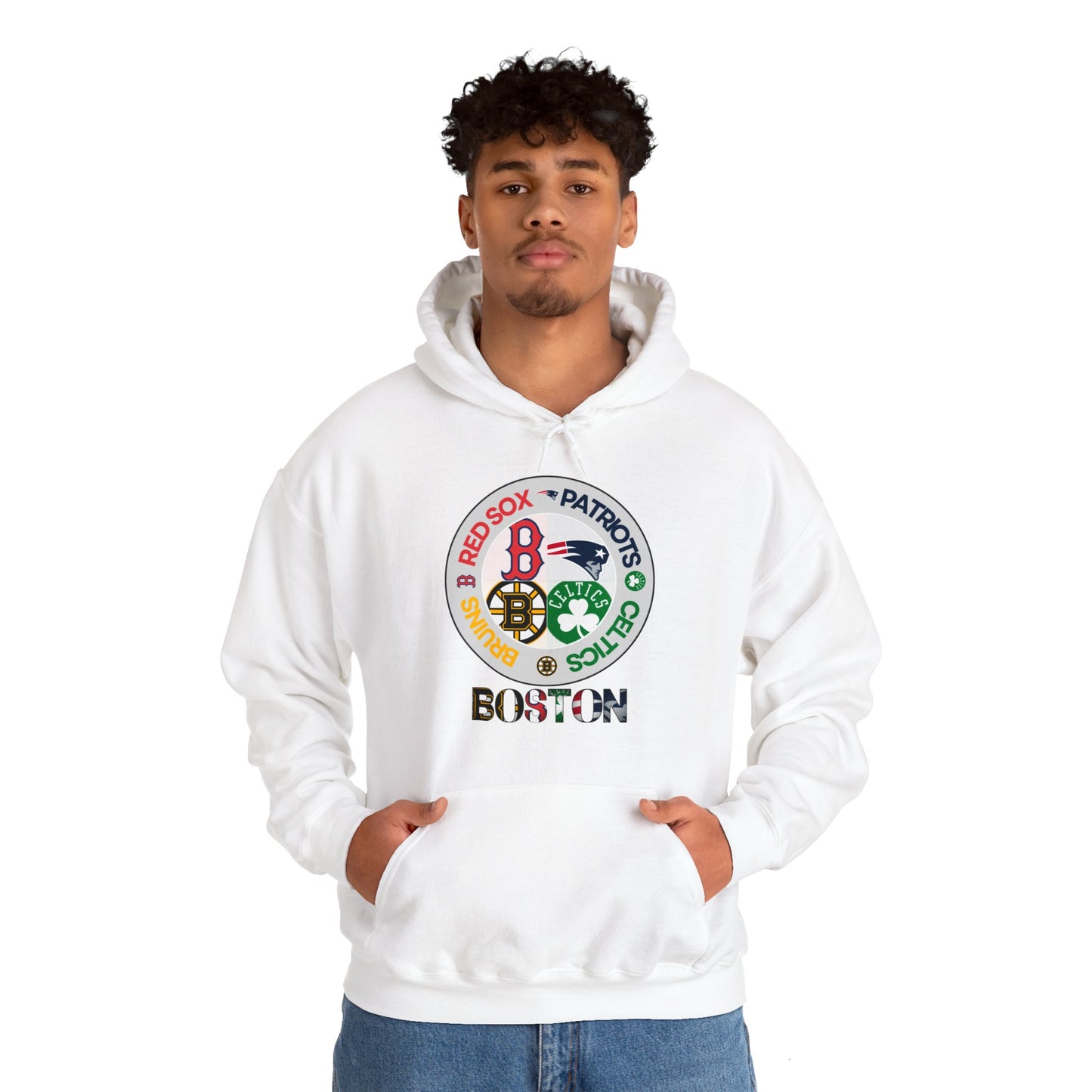 Premium Boston (alternate RS logo) Sports Hooded Sweatshirt