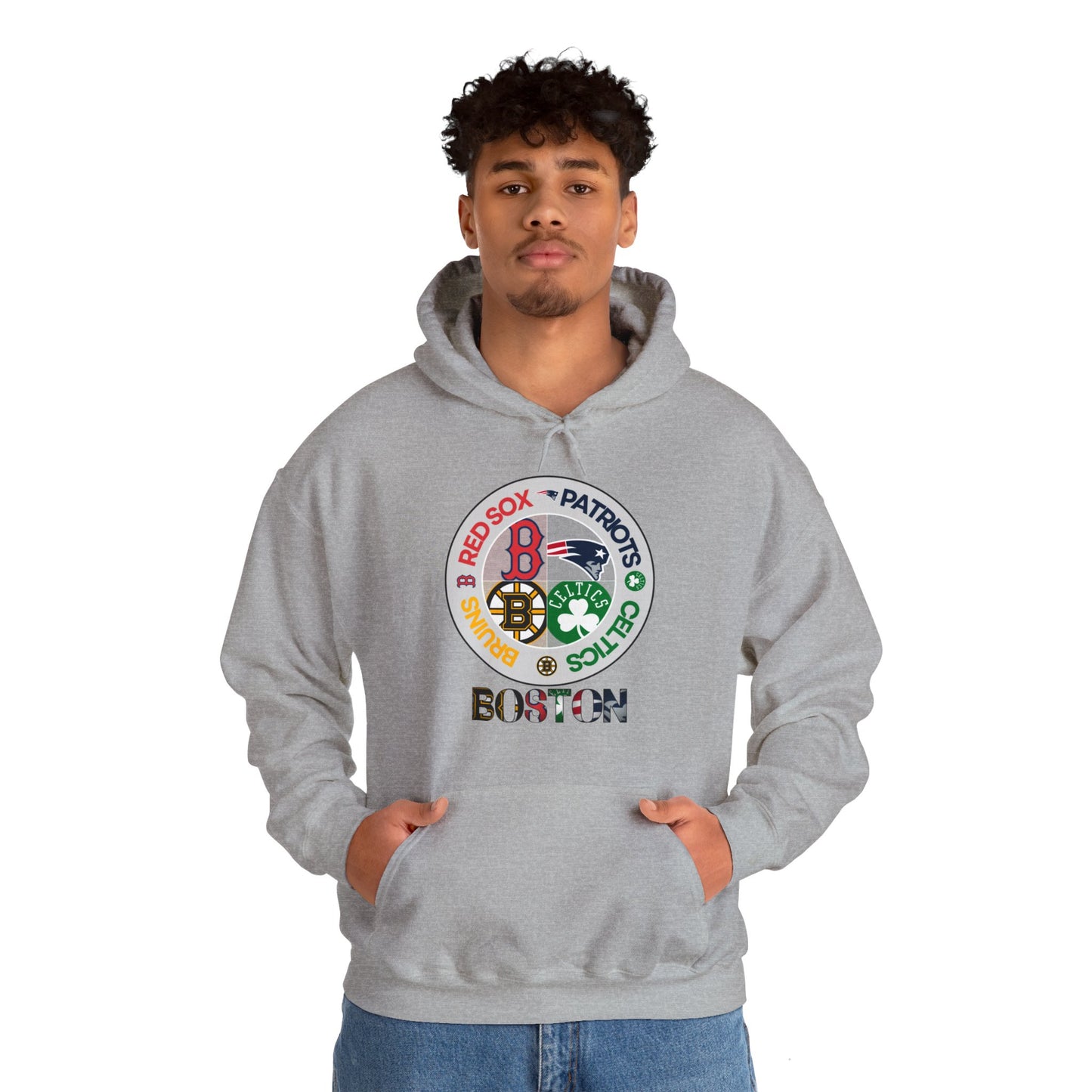 Premium Boston (alternate RS logo) Sports Hooded Sweatshirt