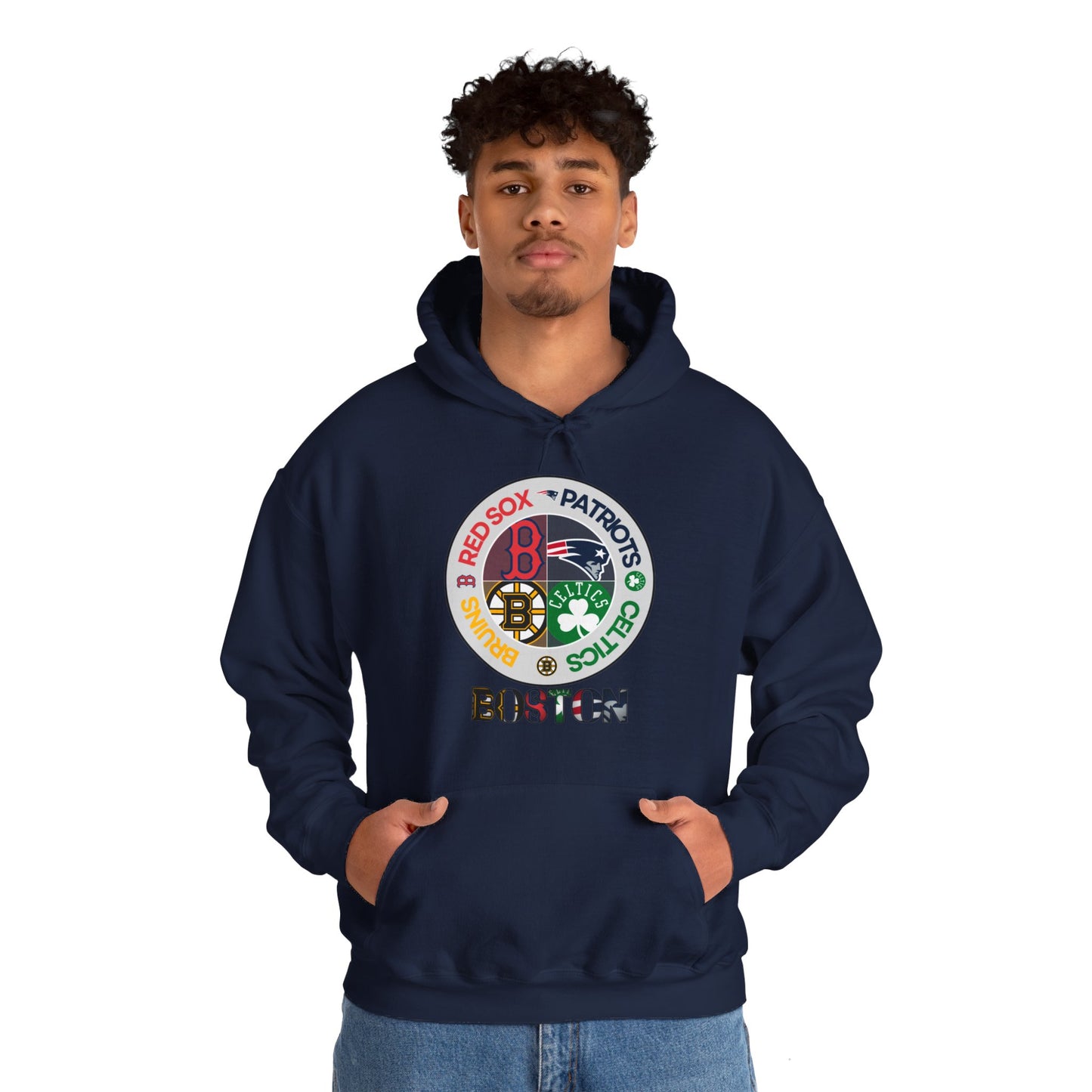 Premium Boston (alternate RS logo) Sports Hooded Sweatshirt