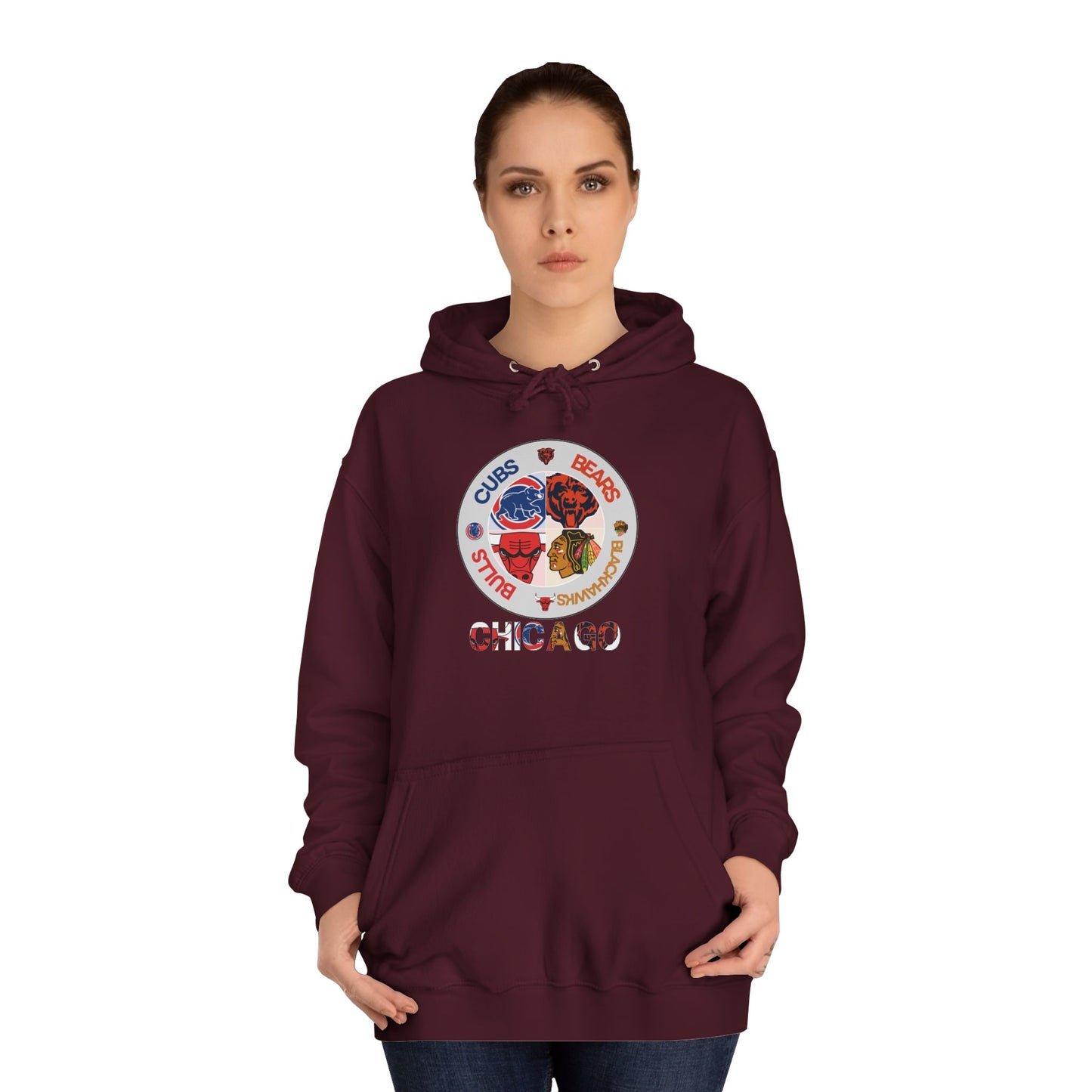 Premium Chicago City Sports Hooded Sweatshirt
