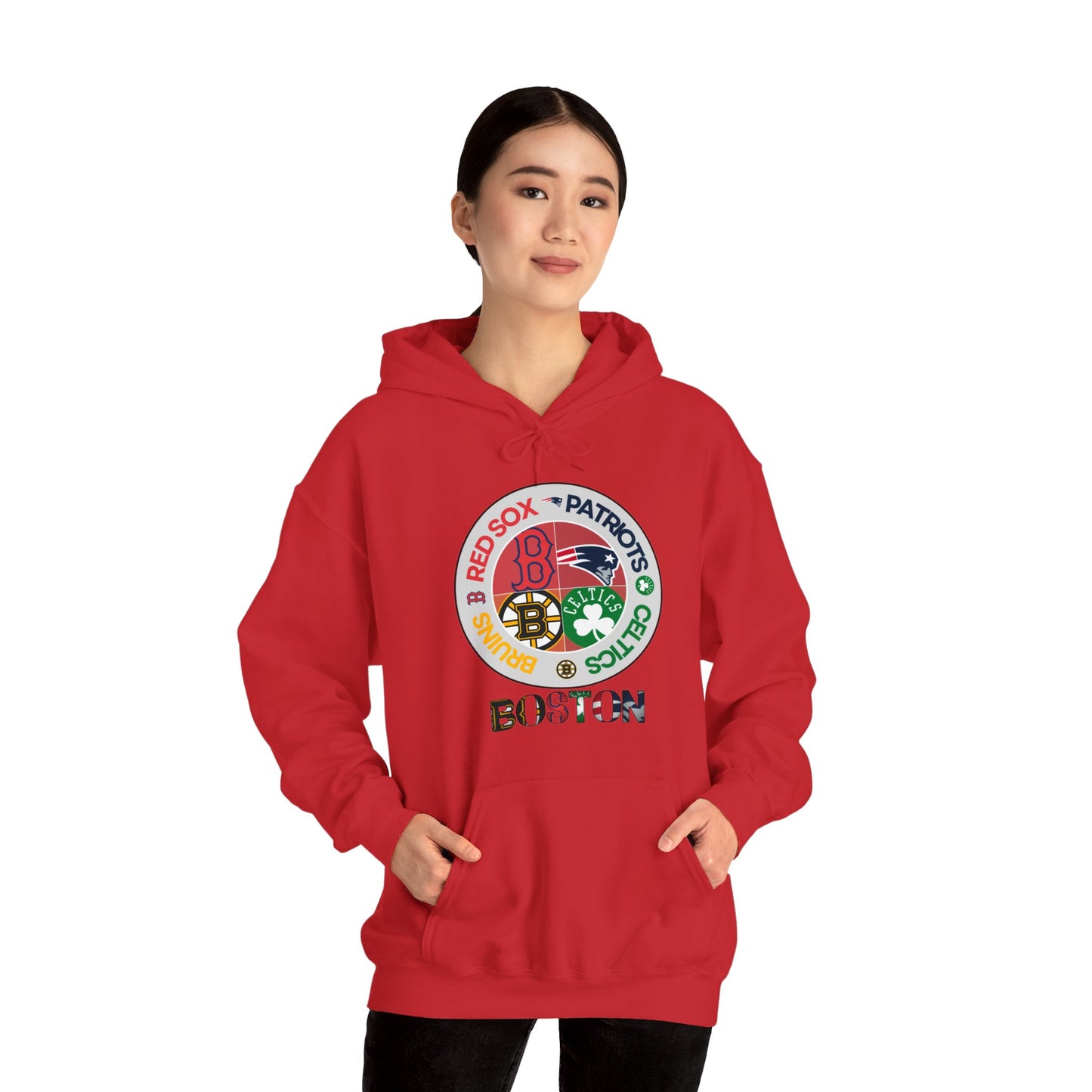 Premium Boston (alternate RS logo) Sports Hooded Sweatshirt