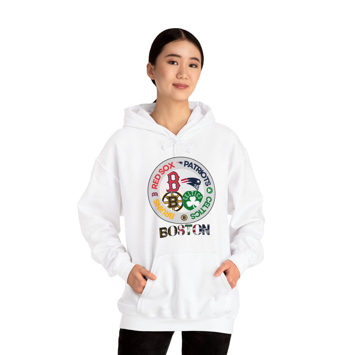 Premium Boston (alternate RS logo) Sports Hooded Sweatshirt
