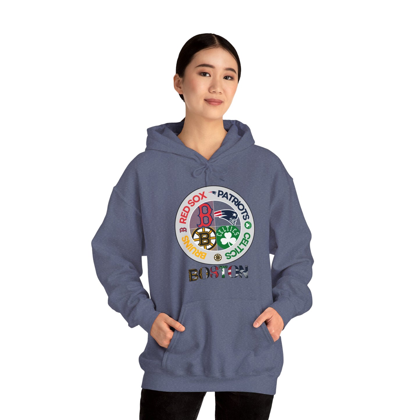 Premium Boston (alternate RS logo) Sports Hooded Sweatshirt