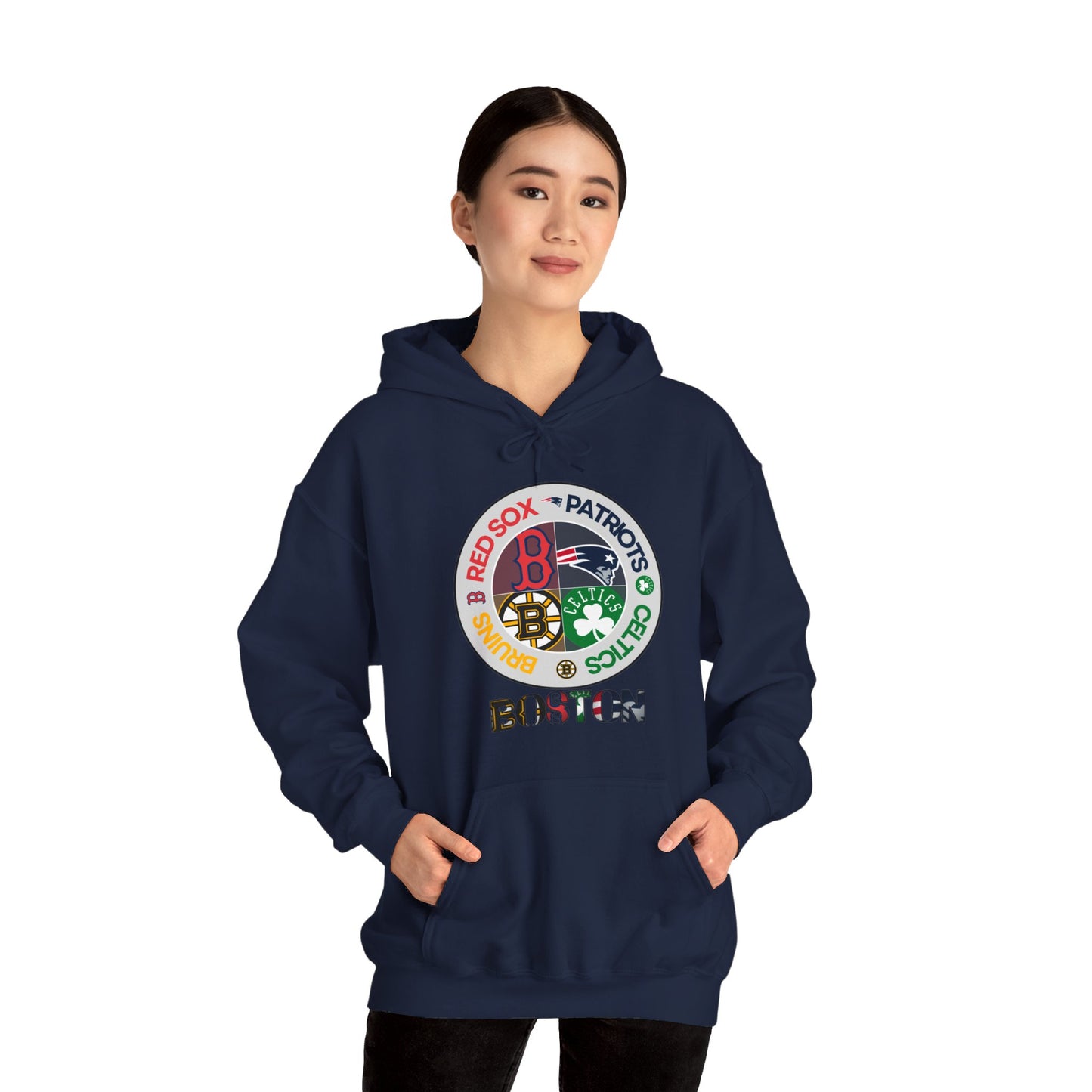 Premium Boston (alternate RS logo) Sports Hooded Sweatshirt
