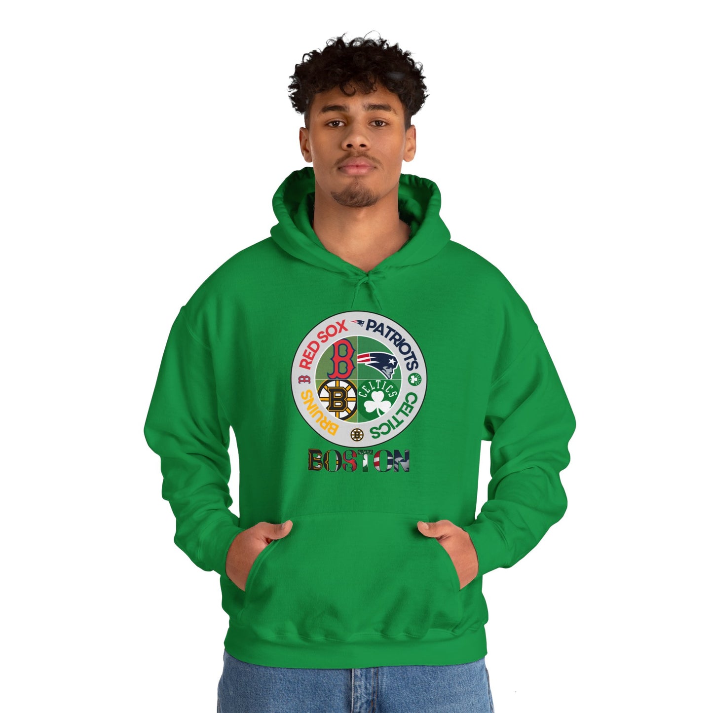 Premium Boston (alternate RS logo) Sports Hooded Sweatshirt