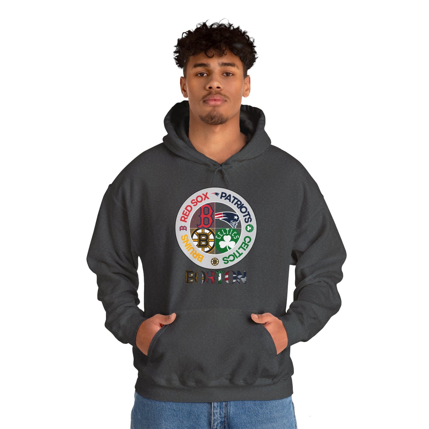 Premium Boston (alternate RS logo) Sports Hooded Sweatshirt