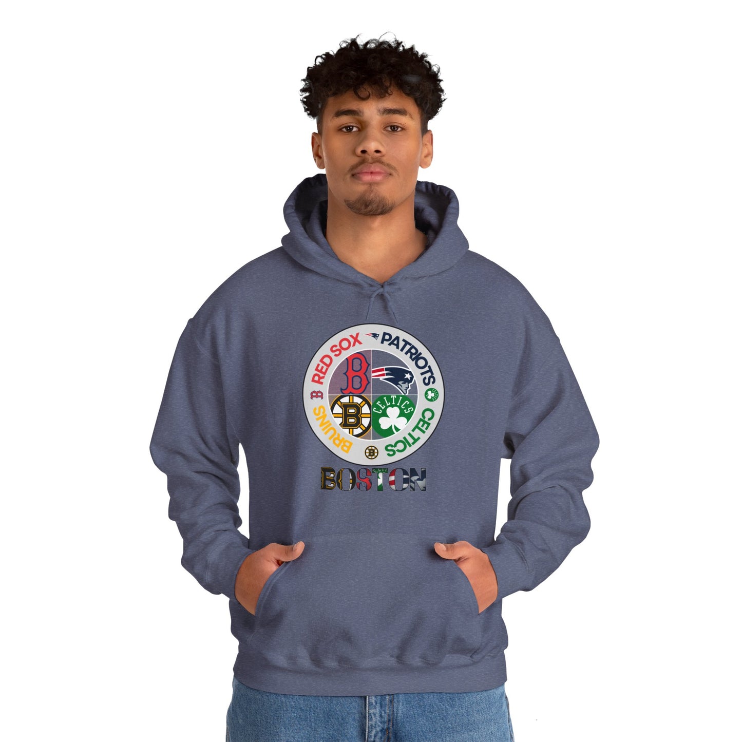 Premium Boston (alternate RS logo) Sports Hooded Sweatshirt