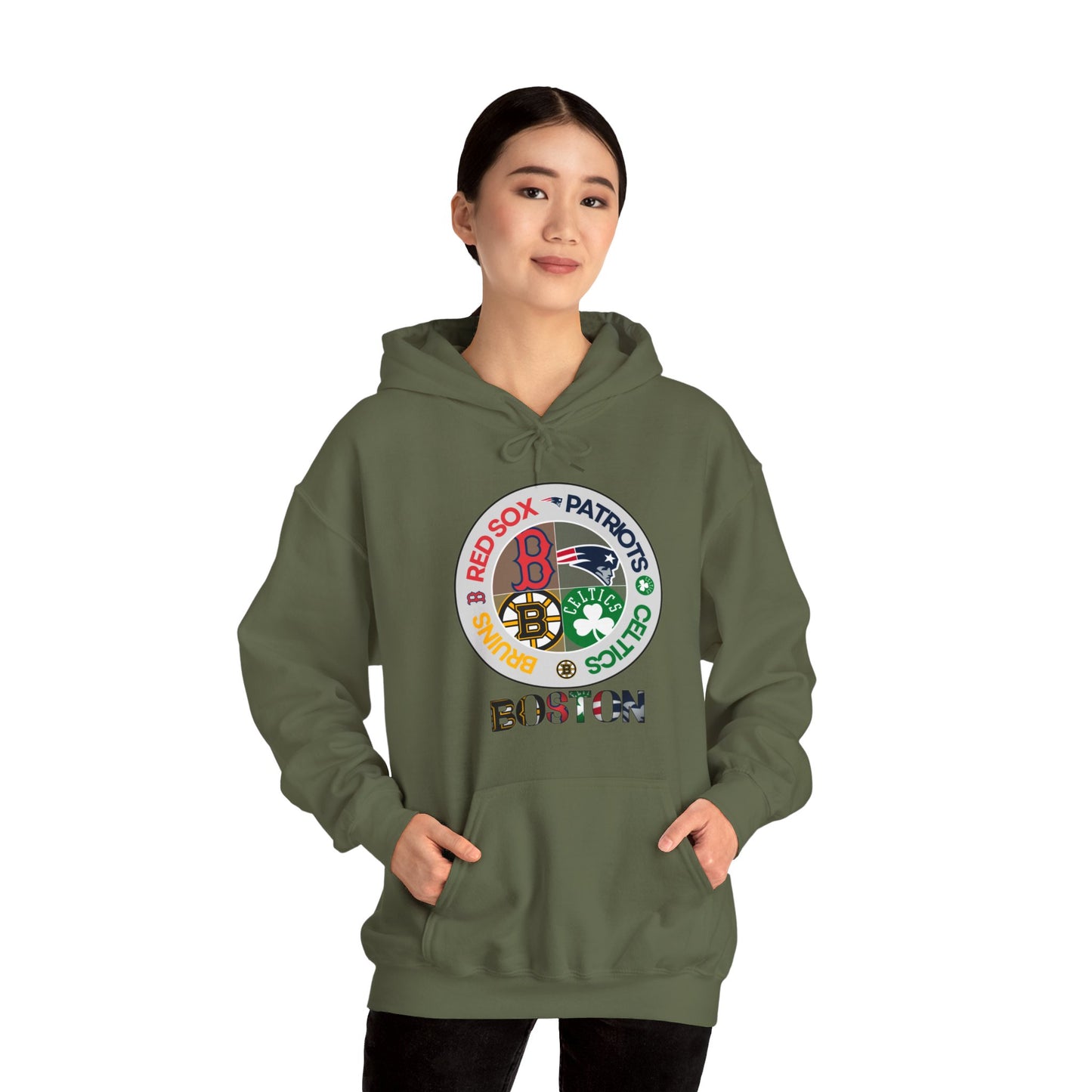 Premium Boston (alternate RS logo) Sports Hooded Sweatshirt