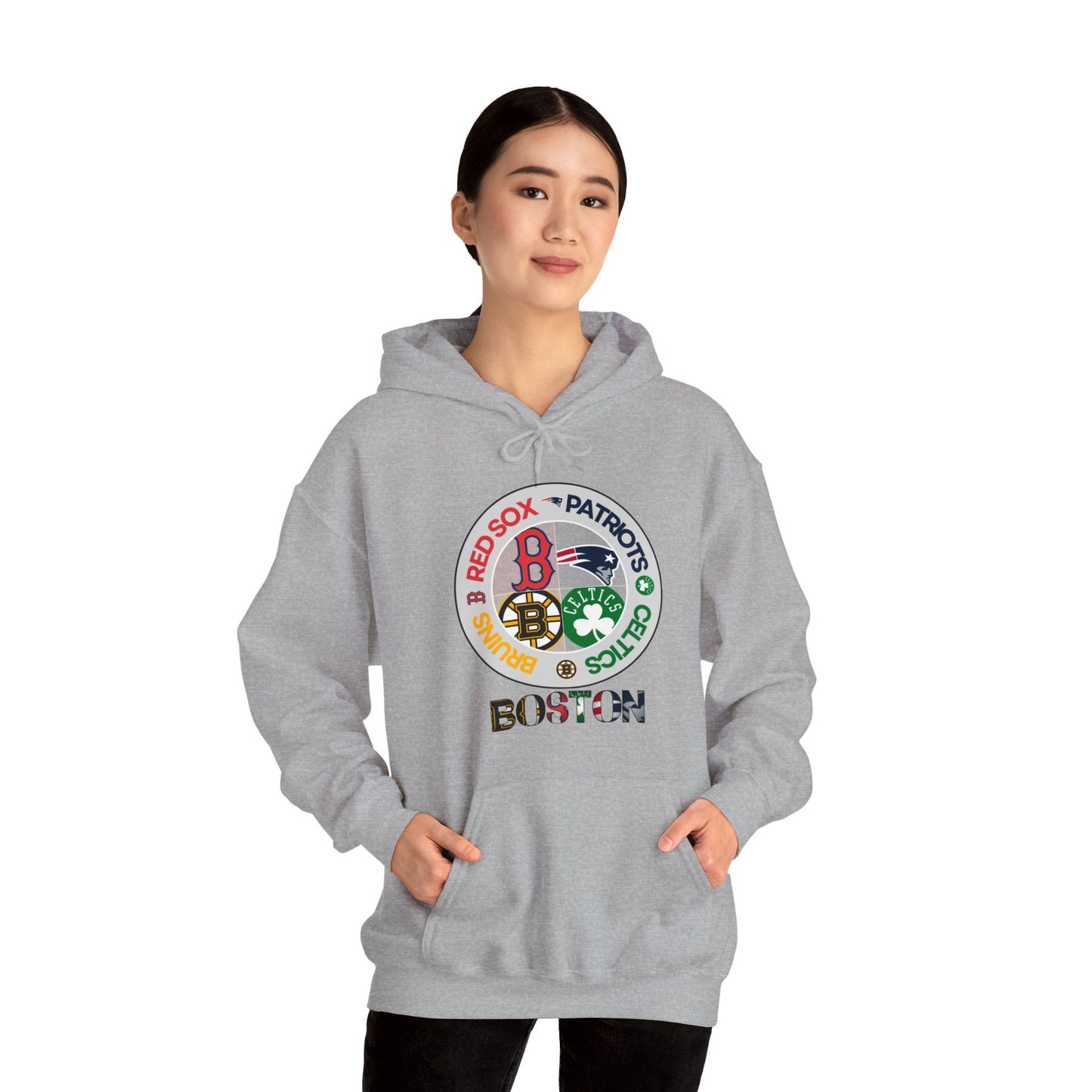 Premium Boston (alternate RS logo) Sports Hooded Sweatshirt
