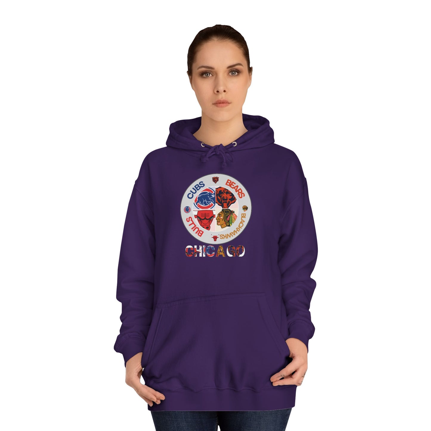 Premium Chicago City Sports Hooded Sweatshirt