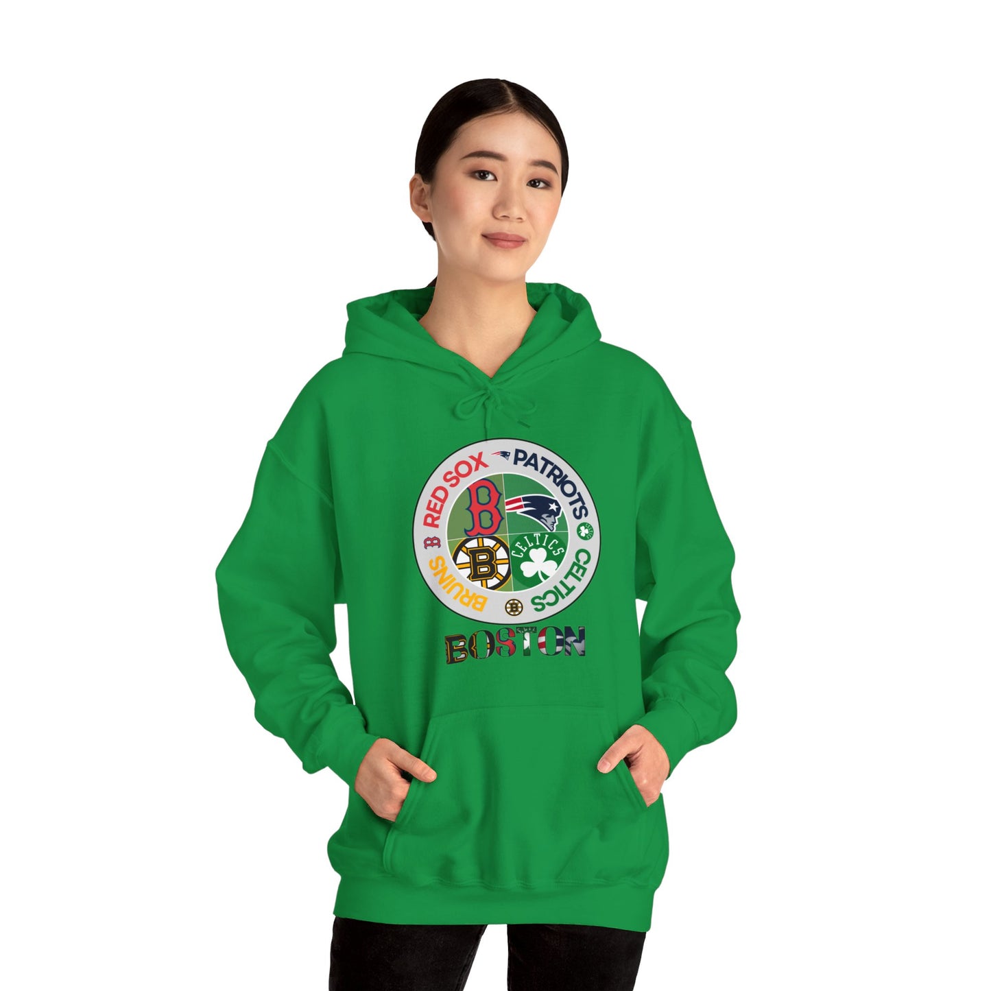 Premium Boston (alternate RS logo) Sports Hooded Sweatshirt