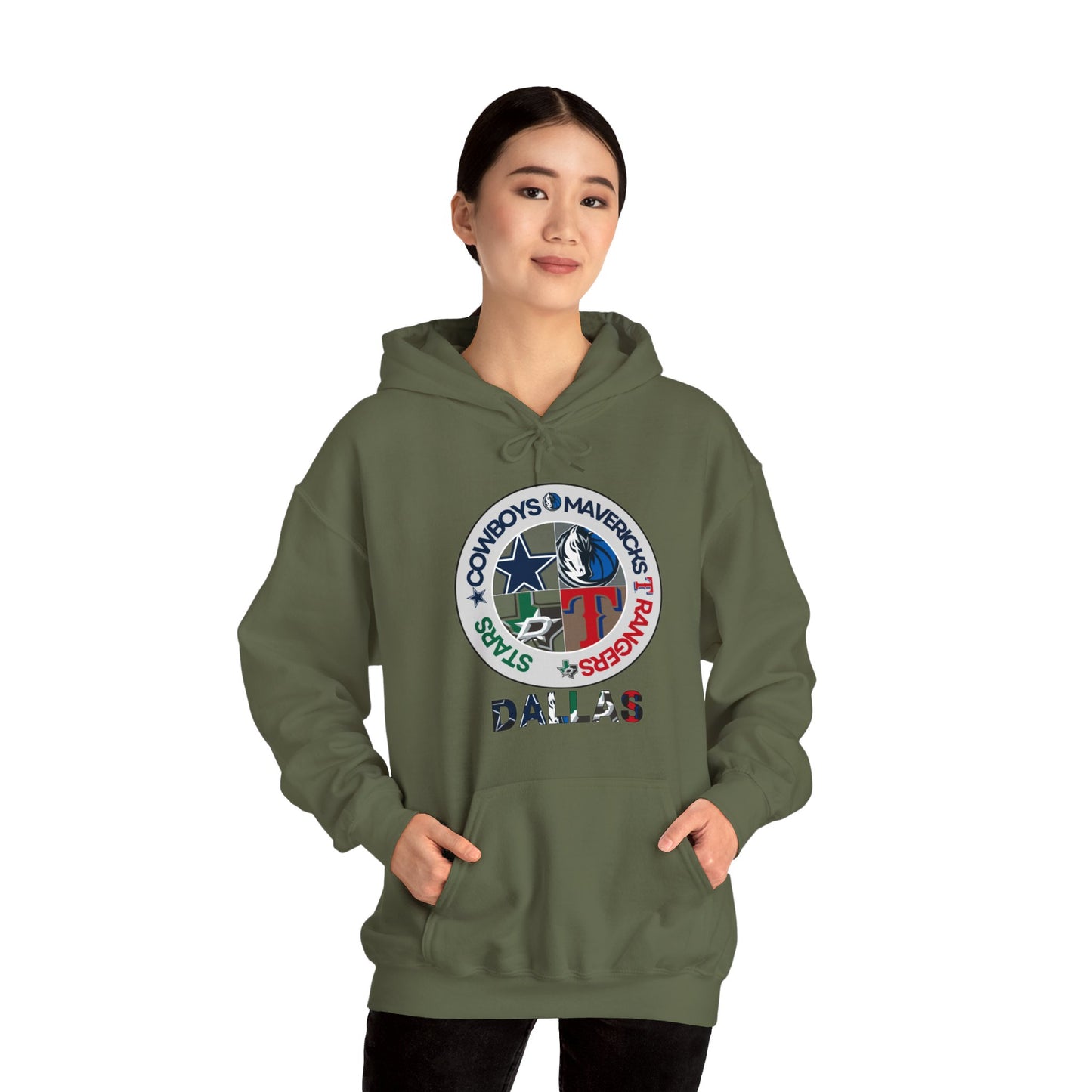 Premium Dallas Sports Hooded Sweatshirt