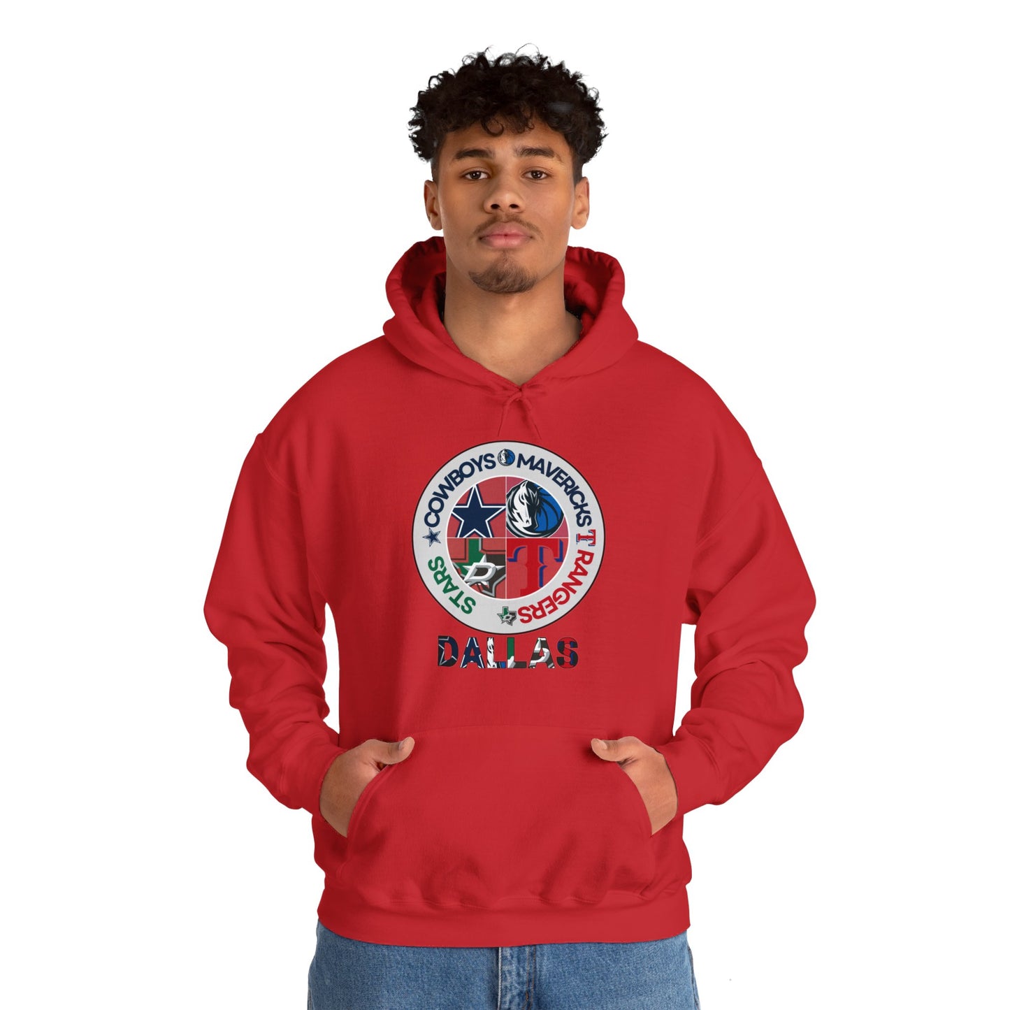 Premium Dallas Sports Hooded Sweatshirt