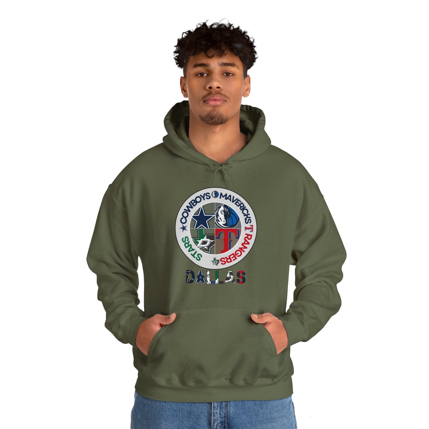 Premium Dallas Sports Hooded Sweatshirt