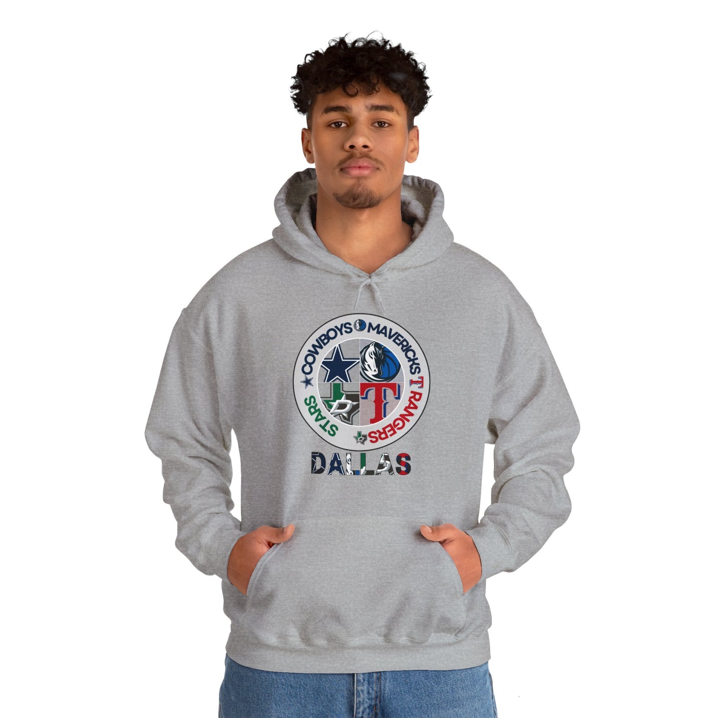 Premium Dallas Sports Hooded Sweatshirt