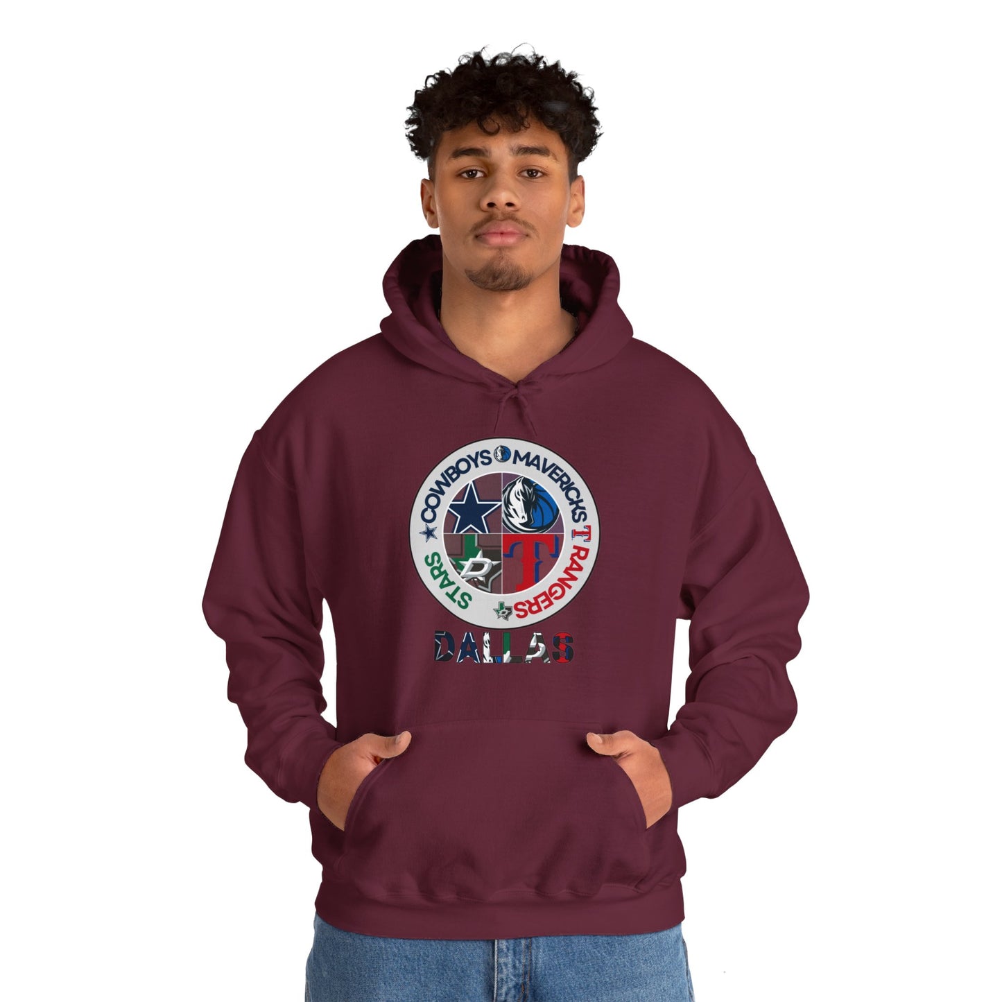 Premium Dallas Sports Hooded Sweatshirt