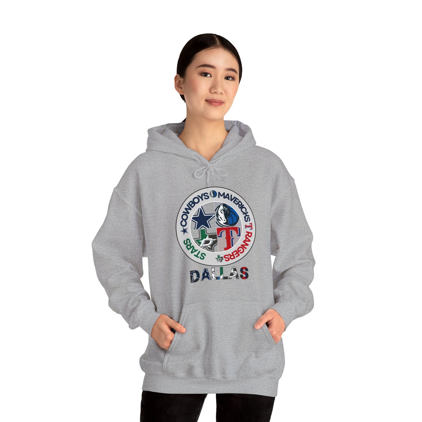 Premium Dallas Sports Hooded Sweatshirt