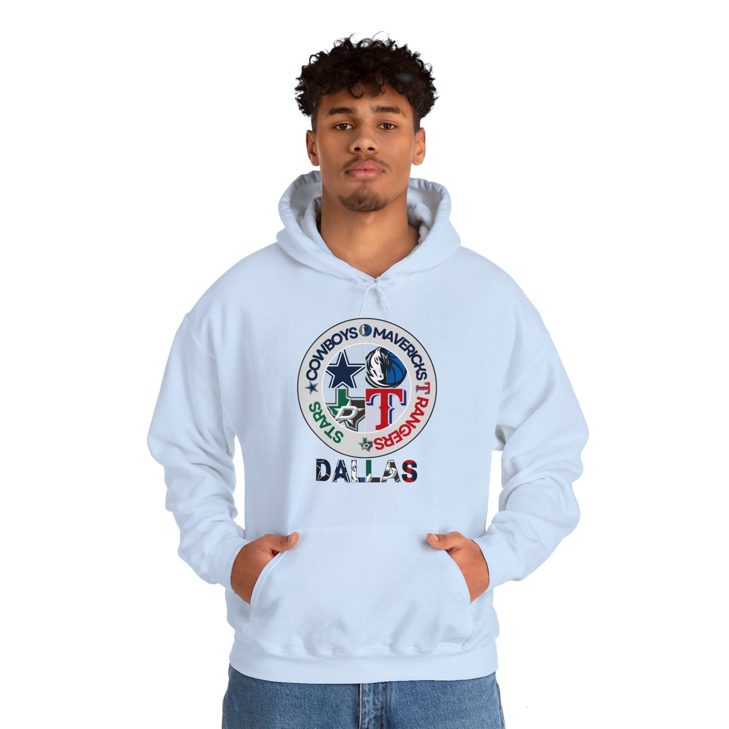 Premium Dallas Sports Hooded Sweatshirt